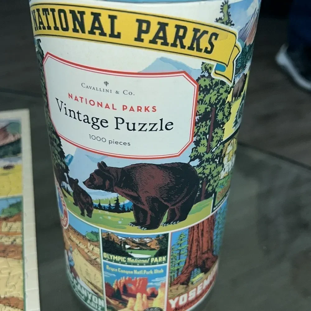 VintageLook National Parks 🏞️🌲Puzzle 🧩 1000 pieces! Gorgeous hues! Good times!